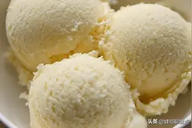 烘焙食谱，冰激凌的做法，手工做不用机器也能做出一样的效果图片