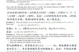 2020年国际数学奥林匹克竞赛试题出炉，仅3题！网友：太难了图片