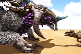 大块头不一定有大能量，《方舟生存进化》泰坦打不过暴虐霸王龙图片