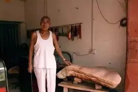 老汉山上捡到巨型“猪肉石”，有人出价10万没卖，鉴定后怎么样了图片