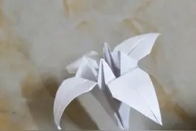 折纸百合花简单好玩！图片