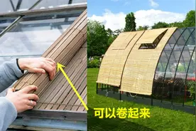 夏天在阳光房外面铺一层凉席，隔热降温，我家天天在阳光房里纳凉图片