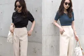 40岁不做老阿姨，学她这样穿遮肉显瘦，舒适又显贵图片