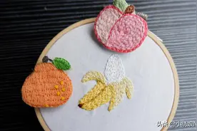 香蕉小刺绣万用贴制作教程，我也曾做过热带水果之王呢图片