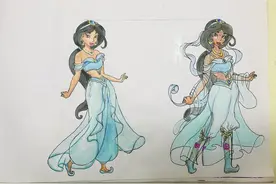 孤独是才华的催化剂，10岁女孩疫情在家手绘动画人物自娱自乐图片