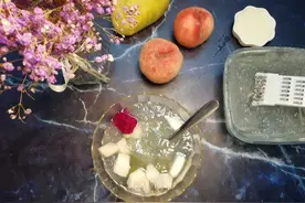石花膏、四果汤，泉州人夏日冷饮圣品，自家做很简单图片