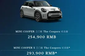 新车 | 售25.49万元起，MINI The Coopers纪念版上市，配蓝黑渐变车顶图片