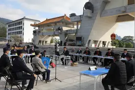 共筑绿色司法屏障——武鸣区法检“两长”同庭审理一起涉嫌非法占用农用地的刑事附带民事公益诉讼案件图片