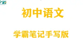 太强了！初中语文学霸笔记手写版，超级详细，连老师都赞为经典图片