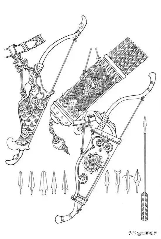 武将白描画法：从造型到线条，图解示范教你画，收藏起来临摹学习
