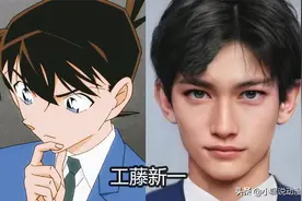 当《名侦探柯南》还原成真人版，小五郎整容了，粉丝想等步美长大图片