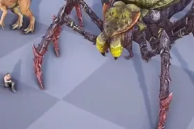 《方舟生存进化》3D生物体型对比，在泰坦龙面前玩家小到看不见图片