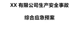 2021年生产经营单位生产安全事故应急预案(新导则编制)图片