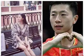 乒坛大魔王马龙长跑8年娶校花，地主家的傻儿子事业顺，爱情甜图片