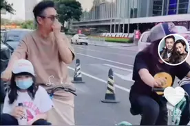 陈浩民带一家六口集体出游，出行方式引起争议，网友直指：违法图片