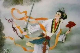 炎帝最喜欢的女儿，因为杀死十二条巨龙助大禹治水，她成为了女神图片