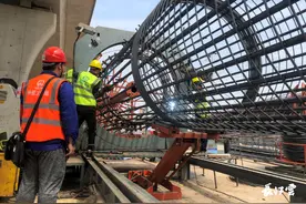 加速打通交通大动脉 武汉至大悟高速公路汉口北互通首桩开钻图片