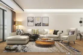 她家120平米，不做任何造型，全屋刷艺术漆室内极致简约，太喜欢图片