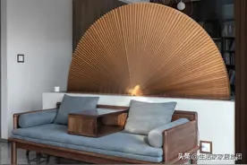 120㎡新中式，开放式书房、厨房更显宽敞，一家三口尽享诗意生活图片