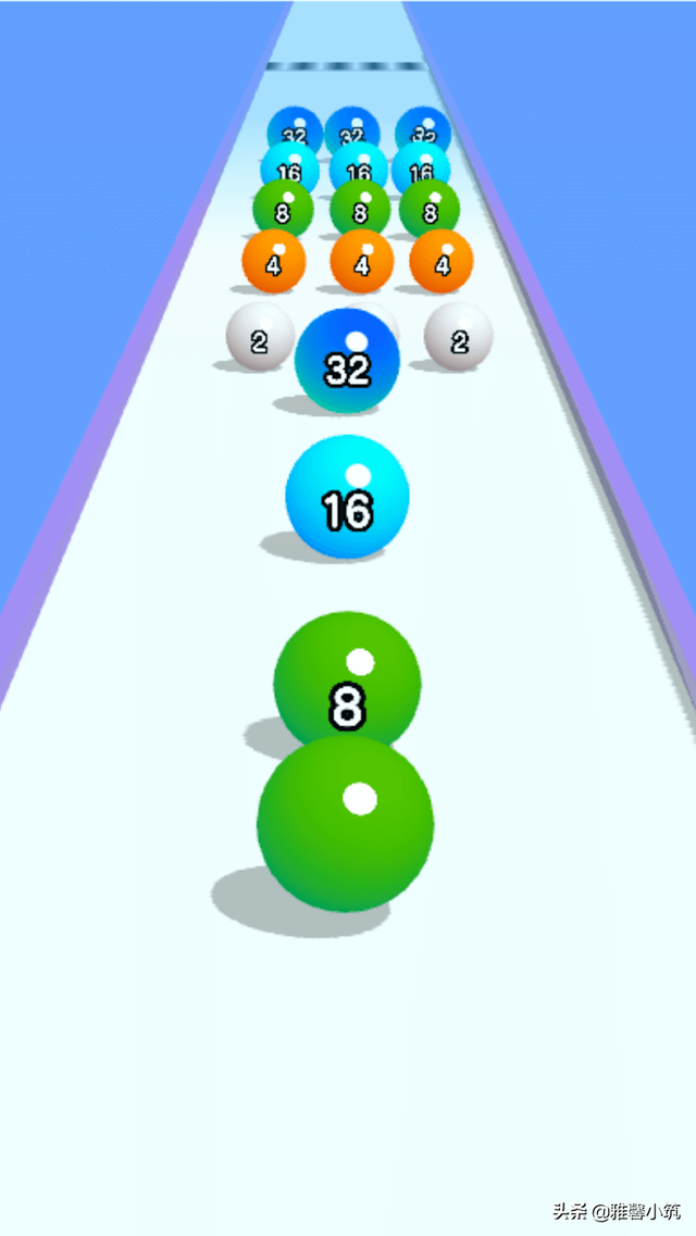KAYAC益智跑酷手游《BallRun2048》汇聚合成与动作双重玩法