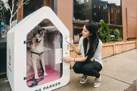 可以临时寄养狗子的共享狗窝，能自动杀菌还有监控，铲屎官的福音