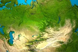 高低起伏看地势——七大洲三维地形图图片