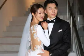 视帝袁伟豪和豪门千金张宝儿完婚，成亿万女婿，过往恋情令人羡慕图片