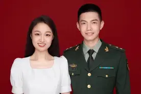 不负国家不负你，军恋异地三年，他们结婚了图片