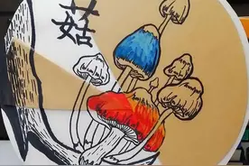 「绘画教程」线描课程   |   五彩斑斓的蘑菇图片