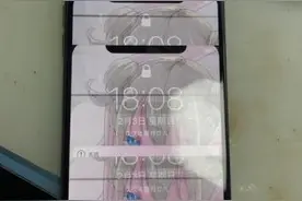 iPhone X 花屏，因为显示屏1.8V供电没有导致图片