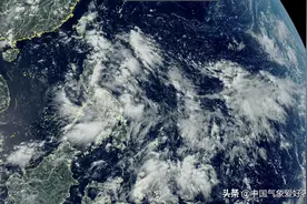 太平洋万里台风母体云带形成，太空可见！分析：是台风活跃期到了图片