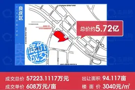 广西体育中心旁94亩商业用地5.72亿成交，楼面价3040图片