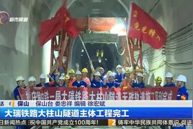 大瑞铁路大柱山隧道主体工程完工图片