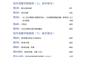 初高衔接，第二弹，名校讲义，免费分享，可下载图片