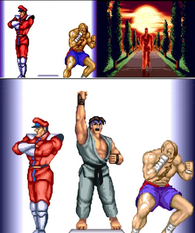 《街霸2》移植到MD和SFC平台后，效果和街机版区别太大