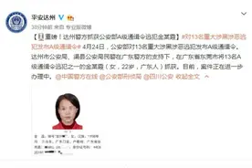 公安部发A级通缉令，1998年生的女逃犯落网图片