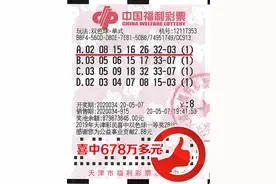 出差不忘购彩  守号五年中双色球678万大奖图片