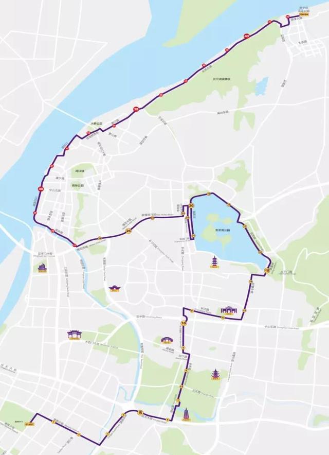 北京马拉松路线图 北京马拉松路线图2021(图8)