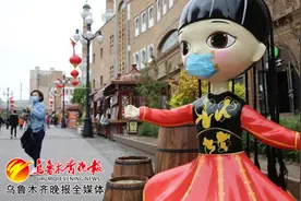 “花帽少年、彩裙少女、胡子大叔…”纷纷戴上口罩宣传防疫图片