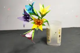 小虾米手工；手工折纸花花图片