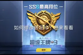 和平精英：如何修改极品单字ID图片
