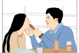 男生“惩罚”女朋友的方式！（漫画）图片
