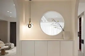 120㎡现代简约，极简硬装也高档，玄关设计全场最亮图片