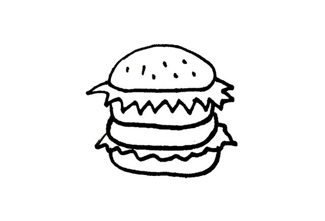 亲子简笔画好吃的素材|16种不同卡通好吃的,入门一学就会