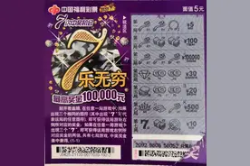 哈尔滨市幸运彩民喜获福彩刮刮乐“7乐无穷”100,000元大奖图片