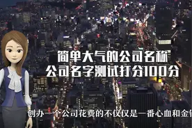 简单大气公司名称，公司名称测试打分100分视频封面