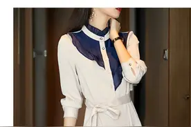 早秋上新，秒变女神，气质通勤A字连衣裙图片
