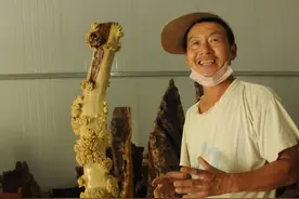 值不，一根长满“肿瘤”破烂不堪的树疙瘩，摇身一变价值万元图片