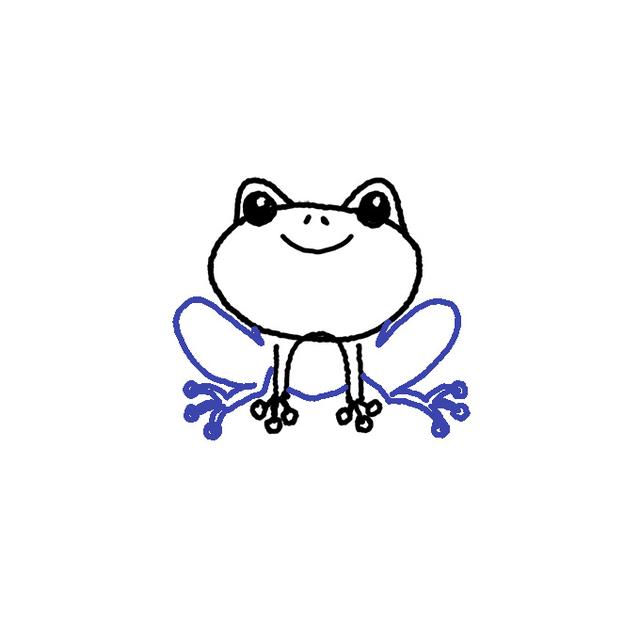 简单易学的青蛙简笔画教程