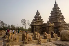 本世纪初大海啸过后，印度海边冒出古石雕建筑群，千年传说成真？图片